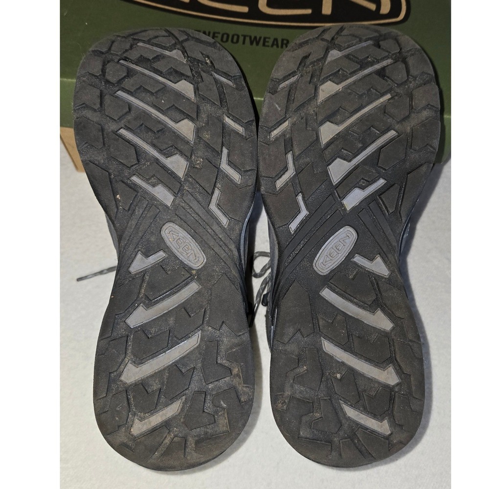 Keen Circadia Mid WP 9.5 Wide Waterproof Hiking Boots Steel Grey Cloud Blue - Picture 7 of 9